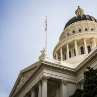 side view of California Capitol Building in Sacramento