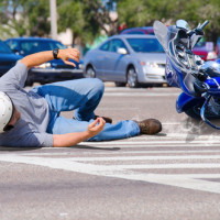 Hit and run motorcycle accidents can be dangerous such as the one shown above.