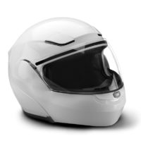 White Motorcycle Helmet