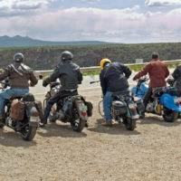 group of motorcyclists