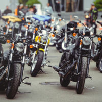 A bunch of motorcycles A bunch of motorcycles