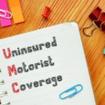 Financial concept about Uninsured Motorist Coverage UM Definition with inscription on the piece of paper.